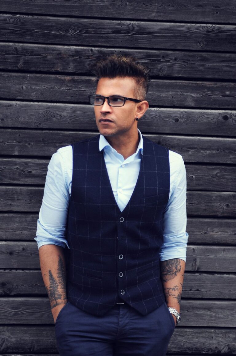 men, model, portrait, tattooed man, suit, vest, fashion, style, stylish man, men's fashion, glasses, eyeglasses, male model, modeling, pose, posing, male portrait, men, vest, vest, vest, vest, vest, men's fashion